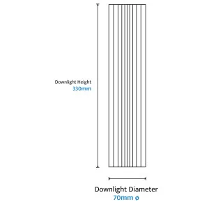 Calibo Canary Fluted 300mm Surface Mounted Downlight - Black by Calibo, a Lighting for sale on Style Sourcebook