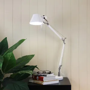 Oriel Lighting Forma Adjustable Desk Lamp White by Oriel Lighting, a Lamps for sale on Style Sourcebook