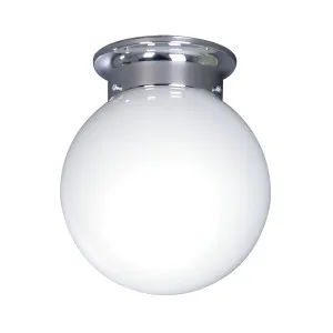 Opal Small Glass Ball DIY Batten Fix - Nickel by Mercator, a Lighting for sale on Style Sourcebook