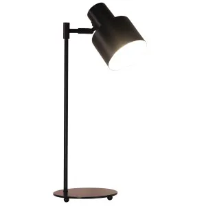 Oriel Lighting Ari Mid Century Desk Lamp with Adjustable Head and Sleek Metal Finish Black by Oriel Lighting, a Lamps for sale on Style Sourcebook