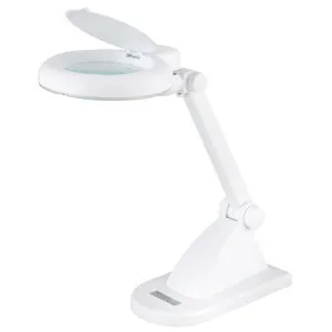 Optica T4 Fluorescent Mini Magnifier Lamp White by Brilliant, a Lamps for sale on Style Sourcebook