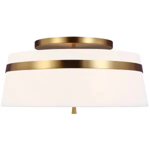 Alexa Hampton Cordtlandt Large Semi-Flush Mount by Visual Comfort Studio Burnished Brass by Visual Comfort & Co - Studio, a Lighting for sale on Style Sourcebook