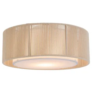 Telbix Cusco Scandinavian DIY Batten Fix Light with Soft Woven Fabric Shade Medium by Telbix, a Lighting for sale on Style Sourcebook