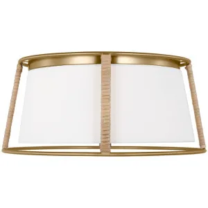 Drew & Jonathan Scott Cortes Flush Mount by Visual Comfort Studio Satin Brass by Visual Comfort & Co - Studio, a Lighting for sale on Style Sourcebook