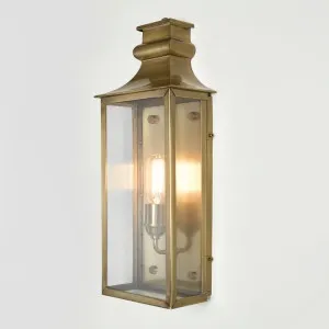 Westpoint Outdoor Wall Light Medium Antique Brass by Florabelle Living, a Lighting for sale on Style Sourcebook
