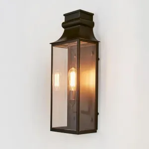 Westpoint Outdoor Wall Light Medium Black by Florabelle Living, a Lighting for sale on Style Sourcebook