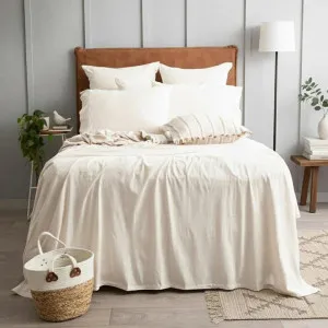 Renee Taylor Comfort T?s Organic Cotton Melange Jersey Oatmeal Sheet Set by null, a Sheets for sale on Style Sourcebook