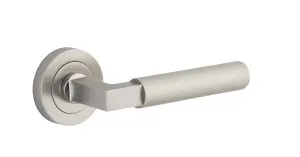 Brunswick Lever - Round Rose - Satin Nickel by Iver, a Door Hardware for sale on Style Sourcebook