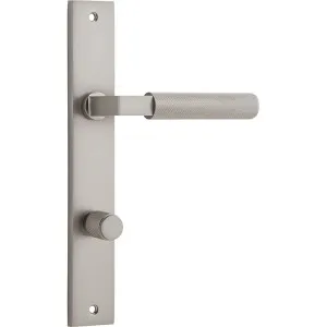 Brunswick Lever - Rectangular - Satin Nickel - Privacy by Iver, a Door Hardware for sale on Style Sourcebook