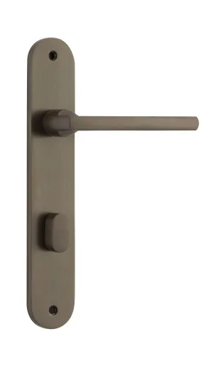 Baltimore Lever - Oval - Signature Brass - Privacy by Iver, a Door Hardware for sale on Style Sourcebook