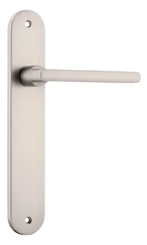 Baltimore Lever - Oval - Satin Nickel by Iver, a Door Hardware for sale on Style Sourcebook