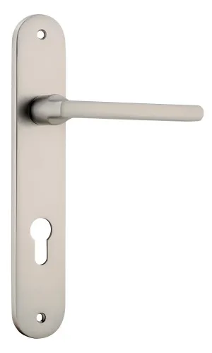 Baltimore Lever - Oval - Satin Nickel - Entrance by Iver, a Door Hardware for sale on Style Sourcebook