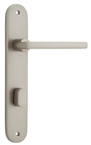 Baltimore Lever - Oval - Satin Nickel - Privacy by Iver, a Door Hardware for sale on Style Sourcebook