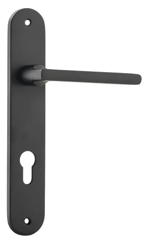 Baltimore Lever - Oval - Matt Black - Entrance by Iver, a Door Hardware for sale on Style Sourcebook