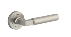 Berlin Lever - Round Rose - Satin Nickel by Iver, a Door Hardware for sale on Style Sourcebook