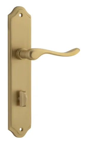 Stirling Lever - Shouldered - Brushed Brass - Privacy by Iver, a Door Hardware for sale on Style Sourcebook