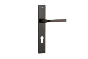 Annecy Lever - Rectangular - Signature Brass - Entrance by Iver, a Door Hardware for sale on Style Sourcebook