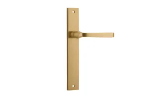 Annecy Lever - Rectangular - Brushed Brass by Iver, a Door Hardware for sale on Style Sourcebook