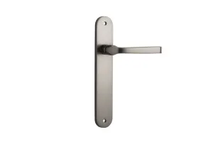 Annecy Lever - Oval - Satin Nickel by Iver, a Door Hardware for sale on Style Sourcebook