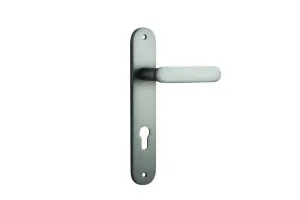 Brone Lever - Oval - Satin Nickel - Entrance by Iver, a Door Hardware for sale on Style Sourcebook