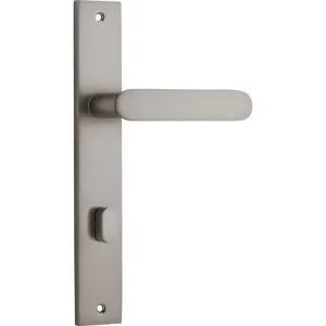 Bronte Lever - Rectangular - Satin Nickel - Privacy by Iver, a Door Hardware for sale on Style Sourcebook