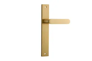 Bronte Lever - Rectangular - Brushed Brass by Iver, a Door Hardware for sale on Style Sourcebook