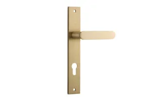 Bronte Lever - Rectangular - Brushed Brass - Entrance by Iver, a Door Hardware for sale on Style Sourcebook