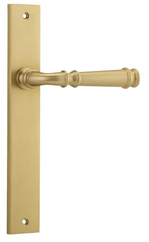 Verona Lever - Rectangular - Brushed Brass by Iver, a Door Hardware for sale on Style Sourcebook