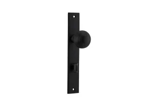 Guildford Knob - Rectangular - Matt Black - Privacy by Iver, a Door Hardware for sale on Style Sourcebook
