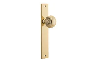 Guildford Knob - Rectangular - Polished Brass by Iver, a Door Hardware for sale on Style Sourcebook