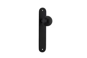 Guildford Knob - Oval - Matt Black by Iver, a Door Hardware for sale on Style Sourcebook