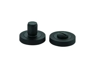 Berlin Privacy Turn - Round - Matt Black by Iver, a Door Hardware for sale on Style Sourcebook