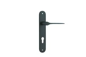 Como Lever - Oval - Matt Black - Entrance by Iver, a Door Hardware for sale on Style Sourcebook