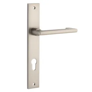 Baltimore Return Lever - Rectangular - Satin Nickel - Entrance by Iver, a Door Hardware for sale on Style Sourcebook