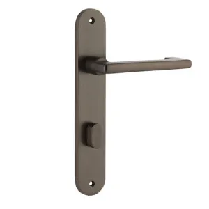 Baltimore Return Lever - Oval - Signature Brass - Privacy by Iver, a Door Hardware for sale on Style Sourcebook