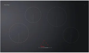 Fisher & Paykel Series 5 90cm Four Zone Induction Cooktop Black Glass CI904CTB1 by Fisher & Paykel, a Cooktops for sale on Style Sourcebook