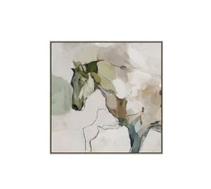 Pastel Stallion Wall Art Canvas 80cm x 80cm by Luxe Mirrors, a Artwork & Wall Decor for sale on Style Sourcebook