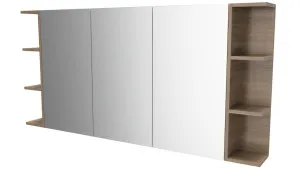 Boston Shaving Cabinet 1500mm Three Door Gold Collection by Timberline, a Shaving Cabinets for sale on Style Sourcebook