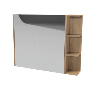 New York Shaving Cabinet 900mm Left Double Door Gold Collection by Timberline, a Shaving Cabinets for sale on Style Sourcebook