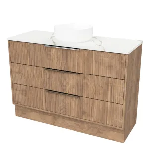 Emmett Vanity 1200mm Centre WG Basin SilkSurface AC Top Floorstanding by Timberline, a Vanities for sale on Style Sourcebook