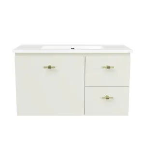 Florida Ensuite Vanity 800mm Centre Bowl Urban Top Wall hung by Timberline, a Vanities for sale on Style Sourcebook