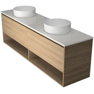 Kansas Vanity 1800mm Double WG Basins SilkSurface AC Top Wall hung by Timberline, a Vanities for sale on Style Sourcebook