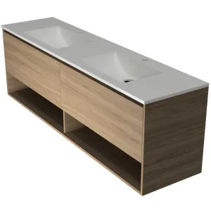 Kansas Vanity 1800mm Double Bowl Regal Top Wall hung by Timberline, a Vanities for sale on Style Sourcebook