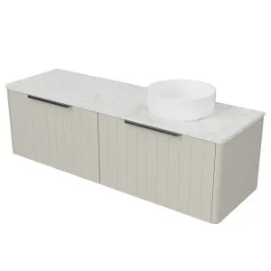 Saba Vanity 1500mm Right WG Basin SilkSurface AC Top Wall hung by Timberline, a Vanities for sale on Style Sourcebook