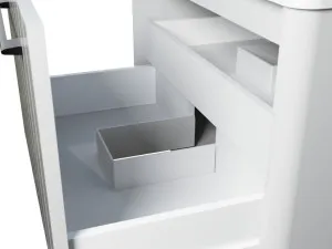 Saba Vanity 750mm Centre WG Basin SilkSurface AC Top Wall hung by Timberline, a Vanities for sale on Style Sourcebook