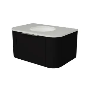 Santos Vanity 750mm Centre WG Basin SilkSurface UC Top Wall hung by Timberline, a Vanities for sale on Style Sourcebook