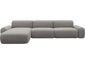 Beckett Boucle Pumice Chaise Sofa - 3 Seater by James Lane, a Sofas for sale on Style Sourcebook