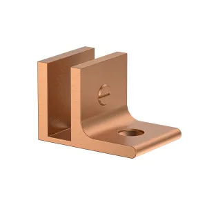 Boston Wall to 12 mm Glass 90 Degree Clamp with Leg Brushed Rose Gold by Estelle, a Bathroom Fixtures for sale on Style Sourcebook