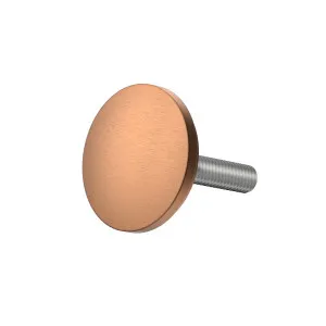 Round Button and Thread 25mm Brushed Rose Gold by Estelle, a Door Hardware for sale on Style Sourcebook