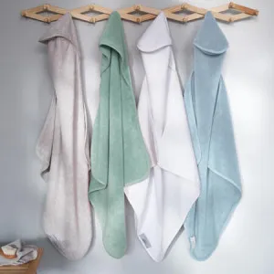 Bimbi Hooded Towel - Cotton, Silver - Canningvale by Canningvale, a Towels & Washcloths for sale on Style Sourcebook